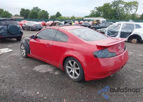 2003 Infiniti G35 Base W/Leather z USA, uszkodzony, nr VIN JNKCV54E43M212185